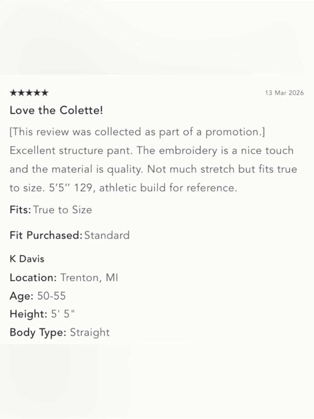 NWT Size 30 - The Colette Linen-Blend Love Notes embroidery Trousers (US$158) - Picture 15 of 16